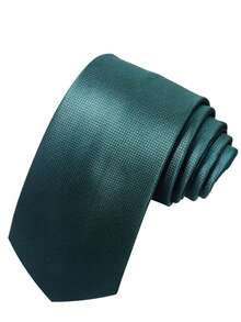 AlanKing 1pc Formal Solid Color 8cm Wide Men's Necktie, Essential Suit Accessory For Formal Business And Wedding Occasions - Color Mixing - View 8