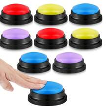 8 PCS Answer Buzzers Button Answer Buzzer Game Show Buzzer Recordable Button Classroom Buzzers For Christmas Team Party - Multicolor - View 7