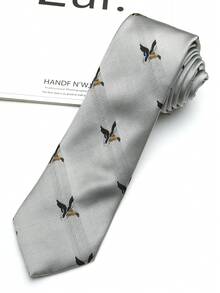 1 chiếc cà vạt in hình động vật unisex, phù hợp cho các dịp thường ngày, dạo phố, dự tiệc và công sở. - Nhiều màu - Xem 10