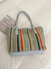 Large Capacity Handbag For Women, New Arrival Fashion Versatile Commuter Shoulder Tote Bag - Multicolor - View 8
