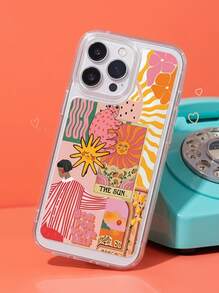 Minimalist TPU Cat Sunflower Pattern 1pc Full Coverage Transparent TPU Anti-Fingerprint Fashion Phone Case Compatible With IPhone 16 ProMax/16/16 Pro/16 Plus/11/15/15 Pro/15 ProMax/12/13/14 ProMax/XS/XR/11 Pro/11 ProMax/12 Pro/12 ProMax/13 Pro/13 ProMax/7 Plus/14 Pro/14 ProMax/14 Plus/7 Plus/8 Plus/8/SE2/12 Mini/13 Mini, Durable And Anti-Yellowing Hard Shell Spring Birthday Gift - Multicolor - View 1