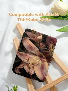 1个植物花卉图案 Kindle 保护套，全方位保护，防摔防尘，采用柔软的 TPU 材质，边角气垫减震，适用于 Kindle Paperwhite 第 11 代（2021 年款）、Kindle（第 11 代）（2022 年款）、Kindle（第 11 代至 2024 年款）（6 英寸），完美贴合，保护您的阅读设备。 - 彩色 - 查看 4