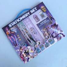 Hasbro Bộ văn phòng phẩm chủ đề nhóm nhạc thần tượng K-Pop, đồ dùng sưu tầm dễ thương dành cho người hâm mộ với hình in sống động, món quà hoàn hảo cho người hâm mộ và học sinh. - Nhiều màu - Xem 2