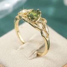 Nhẫn hình chim cổ điển thủ công, đính đá Cubic Zirconia tổng hợp, trang sức thanh lịch dành cho nữ, phù hợp cho sử dụng hàng ngày, dự tiệc và các dịp lễ hội, món quà hoàn hảo dành cho phái nữ. - Hai màu - Xem 5