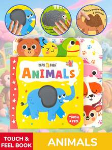 beartale Sách vải tương tác 3D, đồ chơi giáo dục sớm Montessori phù hợp cho trẻ sơ sinh, sách nhận biết động vật trong sở thú bằng vải nhung mềm mại, quà tặng sinh nhật cho bé trai và bé gái, sách kích thích thị giác độ tương phản cao. - Nhiều màu - Xem 2