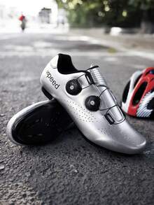 Professional SPD Unisex Cycling Shoes Compatible With Peloton Indoor Road Bike Riding Shoes For Men And Women Can Be Fitted With Triangular Shoe Clips For Outdoor Pedals, Anti-Slip And Wear-Resistant, Lightweight And Comfortable - Silver 1 - View 7