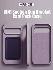 Light Purple + Suction Cup + Card Holder