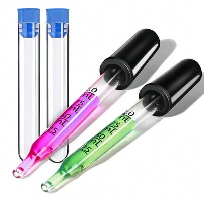 2Pack Eye Dropper Pipettes Dropper 1Ml Glass Droppers Pipette For Essential Oil, Eye Droppers,Straight Tip