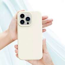 2.0mm Thick Liquid Silicone Phone Case Compatible With Apple 17 16 15 14 13 12 11Pro Max Series, Fully Covered Protective Case - Beige - View 4