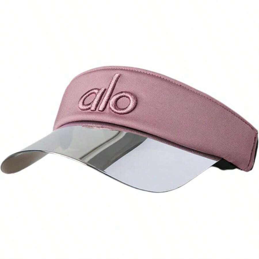 Alo Yoga High-Performance Sweat-Wicking Polyester Sun Hat With Sun Visor Design, Adjustable Buckle, Unisex And Couple Style. - 石英色 - 查看 1