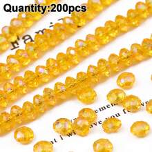 Hạt acrylic hình bánh xe 6mm, hạt đệm dùng để làm trang sức, vật liệu thủ công DIY. - Hạt bánh xe - Xem 10