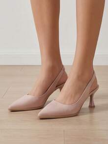 Geeyea Ladies' Pointed And Sexy High-Heeled Sandals, Designed To Enhance Height And Slimming, Suitable For Uniforms, Parties, Business, Dances, And Dates. - Baby Pink - View 4