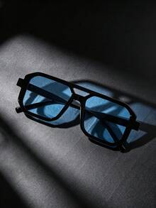 Bộ 1/2/3 gọng kính phi công nam kiểu retro với cầu kính kép, phụ kiện thời trang hàng ngày đa năng. - Phong cách cổ điển thường ngày - Xem 7