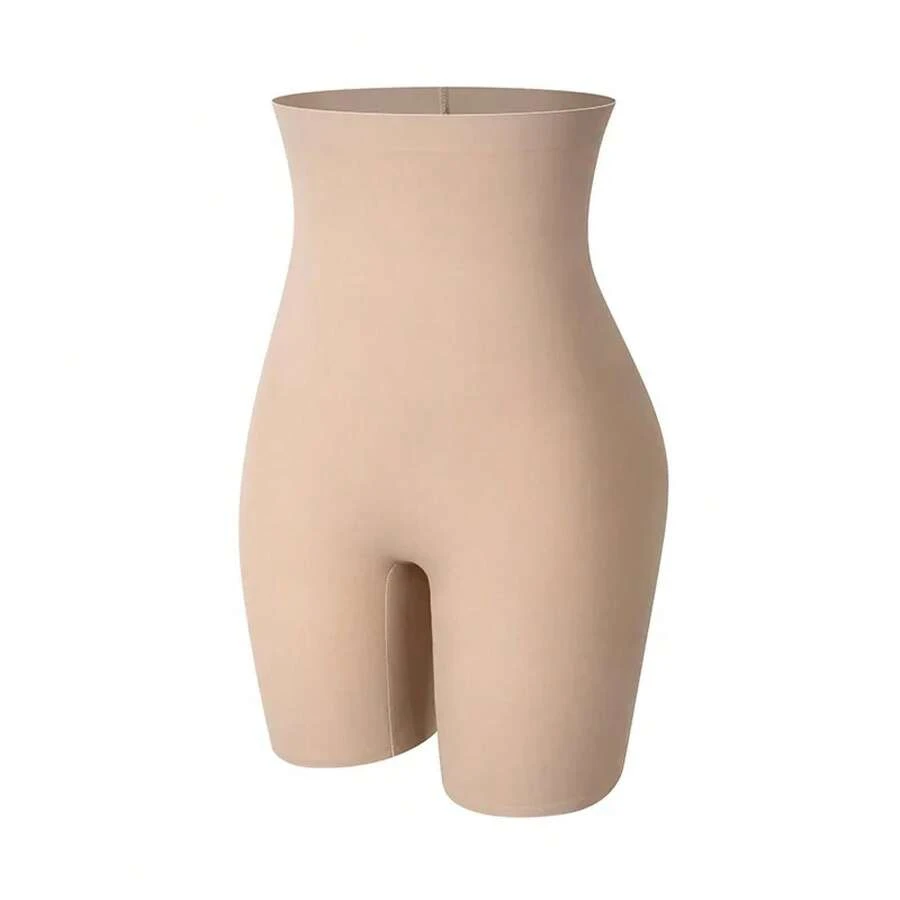 Pantalones cortos antideslizantes antirozaduras para mujer, bragas de  de cintura alta, invisibles debajo del vestido, ropa interior sin costuras, bragas de Control suave y fresco - Desnudo - Ver 1