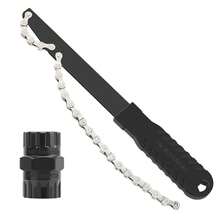 Llave para Cassette de Bicicleta con Herramienta de Extracción de Volante, Resistente al Desgaste, de Acero de Alta Resistencia, Herramienta Portátil para Reparación de Bicicletas - Juego de plata - Ver 12