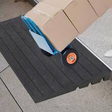 Techigher Rubber Kerb Ramp, Heavy Duty Threshold Ramp, Non-Slip Driveway Curb Ramp For Car Truck Step Doorways Sidewalk Wheelchairs Bike Scooter Pavement Motorhome - 61*107*7.6cm - View 6