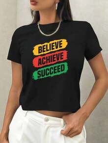 Women T-Shirts - Black - View 1