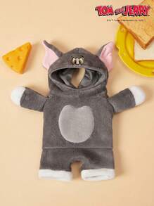 TOM & JERRY X PETSIN 1 pieza Ropa de disfraz de Tom cómoda y linda para mascotas (gatos y perros) - Gris - Ver 1