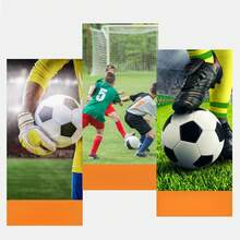 Soccer Goalkeeper Gloves - White and Red Semi-enclosed Finger - View 3