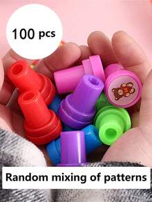 10/30pcs Random Cartoon Stamp Set, Anime Pattern, Birthday Party Gift - Multicolor - View 14