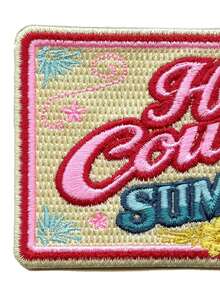 1 miếng vá thêu hình cô gái cao bồi mùa hè, phong cách miền Tây nữ tính, có thể ủi lên quần áo. - Nhiều màu - Xem 4