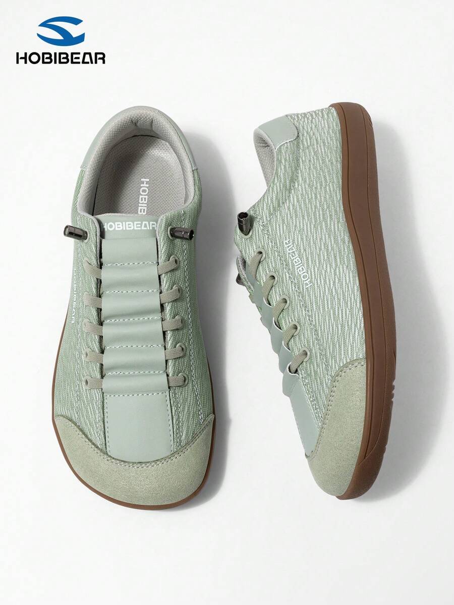 Giày thể thao tối giản kiểu đi chân trần, mũi rộng, thiết kế một quai, unisex, đơn giản và thoáng khí, giày chạy bộ đường mòn thoải mái, phần trên bằng da PU.