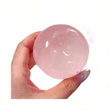 1pc Handmade Cherry Transparent Pink Squishies Toy, Stress Relief Toy, Birthday, Easter, Valentine's Day - Quả cầu dầu dừa màu hồng hoa anh đào 6cm - Xem 8