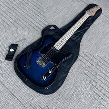 Trans Blue Tele Style Electric Guitar With Maple Neck And Accessories Full-Size - 如圖所示 - 查看 3