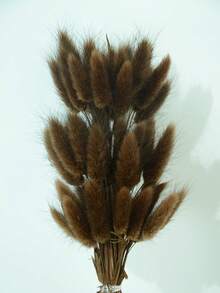 30~240pcs 17-Inch Multicolor Artificial Rabbit Tail Grass, Home Decor Artificial Rabbit Tail Grass Stems, Suitable For Bohemian Style Floral Arrangements, DIY Crafts, Home Kitchen And Wedding Decorations, Christmas Decorations - Coffee Brown - View 5
