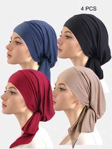 1pc Women's New Tie-Up Visor Scarf Hat, Outdoor Sun Protection Hat With Tie-Up Brim, Suitable For Daily Use - Printed Hat With Brim - View 12