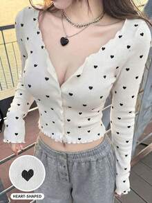 Fondo blanco con corazones negros