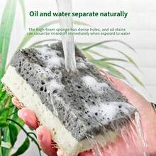 1个/3个丝瓜络清洁海绵,高泡沫海绵擦洗器,适用于厨房碗碟和锅具,加厚清洁布 - 多色 - 查看 4