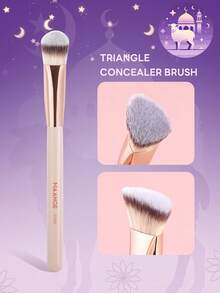 MAANGE 1pc/2pcs/4pcs Facial Triangle Concealer Brush, Portable Smudge Cosmetic Brush Makeup Brush With Soft Fiber And Skin Friendly,Tools Gift For Women & Girl Travel Makeup Brush ,Foundation Brush,Concealer Brush,Blush Brush,Contour Brush,Blush Brush,Bronzer Brush,Powder Brush,Foundation Brush,Blush Brush,Giveaways - Apricot - View 2