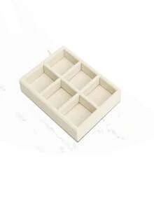 1pc Velvet Jewelry Tray For Necklace, Earrings, Bracelet, Ring, Bangle Storage - Multicolor - View 13