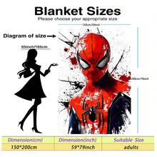 Marvel 这款蜘蛛侠主题法兰绒毯采用泼墨涂鸦艺术风格。醒目的红黑配色营造出强烈的视觉冲击力，蜘蛛侠的标志性颜色也清晰可见，便于识别。它兼具美观与舒适，触感柔软，适合用作沙发毯、午睡毯或床上用品装饰，尤其适合夏季使用。 - 彩色 - 查看 15