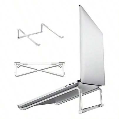 Giá đỡ laptop đa năng, có thể gập lại, điều chỉnh được, làm bằng hợp kim nhôm, dùng cho máy tính xách tay MacBook Air Pro.