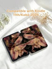1个植物花卉图案 Kindle 保护套，全方位保护，防摔防尘，采用柔软的 TPU 材质，边角气垫减震，适用于 Kindle Paperwhite 第 11 代（2021 年款）、Kindle（第 11 代）（2022 年款）、Kindle（第 11 代至 2024 年款）（6 英寸），完美贴合，保护您的阅读设备。 - 彩色 - 查看 2