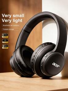 Acer 宏碁 OHR559 无线蓝牙耳机,四核强劲音质,沉浸式环绕声,高清麦克风,60 小时超长待机,可折叠侧边调节,适合跑步、办公、休闲等多种场合。 - 查看 2
