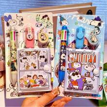 Bộ văn phòng phẩm Snoopy Peanut Comics 4 món/bộ, đồ dùng học tập 4 trong 1, quà tặng học sinh/tiệc tùng/mùa tựu trường (Kiểu ngẫu nhiên) - Nhiều màu - Xem 1