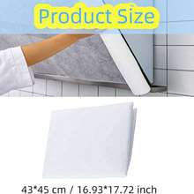12pcs/48pcs/10m, 5m Kitchen Reusable Stove Vent Filter, Oil Absorbing Paper, Disposable Oil Absorbing Pad For Cooking Fume Extractor - White - View 3