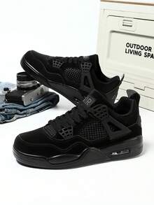 Women's Retro Street Style Chunky Trainers, Non-Slip Walking Shoes - Màu trắng và xanh đậm - Xem 1