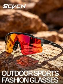 SCVCN Fashion Wrap-Around Outdoor Sports Eyeglasses, Lightweight Cycling Riding Eyeglasses, Suitable For Men & Women, Suitable For Running, Hiking, Camping, Daily Wear - Multicolor - View 8