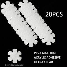 20 Peças Adesivos Antiderrapantes de Floco de Neve - Fácil de Instalar, Texturizado Adequado para Banheira, Chuveiro, Escadas e Barcos - Acessório Essencial para Banheiro - Multicolorido - Visão 4