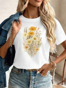 Women T-Shirts - White - View 1