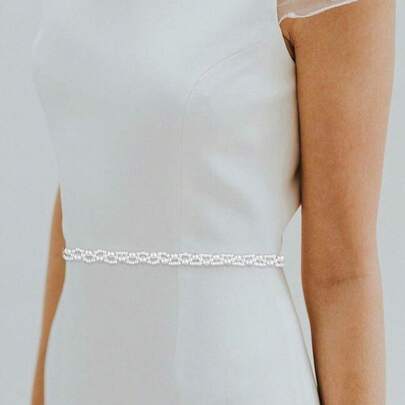 1件新娘婚礼珍珠腰带，欧美跨境