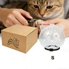 1 chiếc mũ trùm đầu hình cầu chống liếm, chống cắn cho mèo, vòng cổ cho mèo, mũ trùm đầu cho thú cưng - Nhiều màu - Xem 7