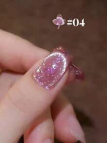12毫升装，2026年礼品闪耀星空水钻玫瑰红晚霜，秋季紫金水晶猫眼凝胶指甲油。适合所有季节，半透明猫眼磁性美甲。需搭配底油和亮油使用，并需使用UV灯。植物基猫眼美甲套装，适合初学者，可用于居家、办公、通勤和约会等场合。沙龙级效果，持久28天。 - 彩色 - 查看 14