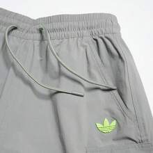 男士休闲直筒梭织短裤，JI7236，春夏款 - 灰色 - 查看 3