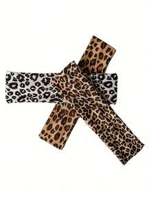 3pcs/Set Leopard Print Soft Non-Slip Headbands, Elastic Yoga Sports Hair Accessories, Versatile For Daily Wear,Festival,Party - Multicolor - View 1