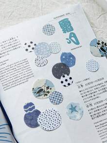 1 Pack 50pcs Creative Polka Dot Asymmetrical Circle Stickers For Scrapbook DIY Collage Decoration Photo Album - Scattered Dots - View 7